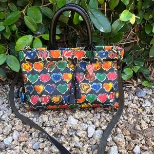 Dooney & Bourke Leather Signature Heart Tote